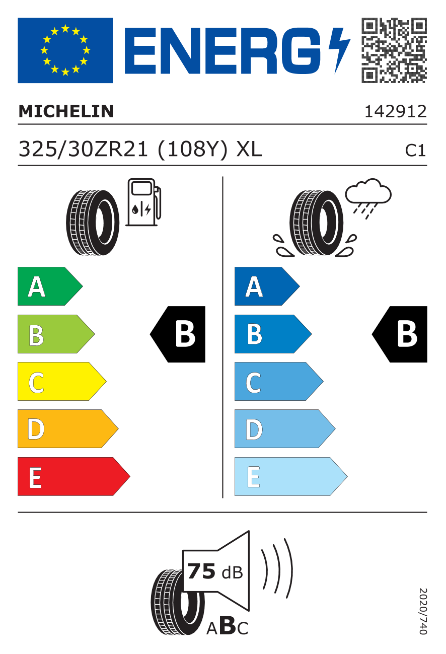 Michelin 325/30ZR21 108Y XL ND0 Pilot Sport S 5
