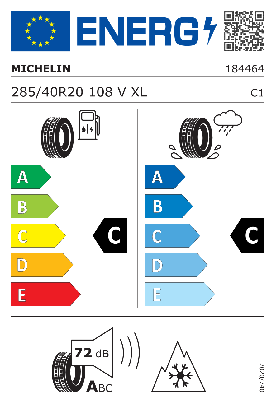 Michelin 285/40R20 108V XL POL Pilot Alpin 5