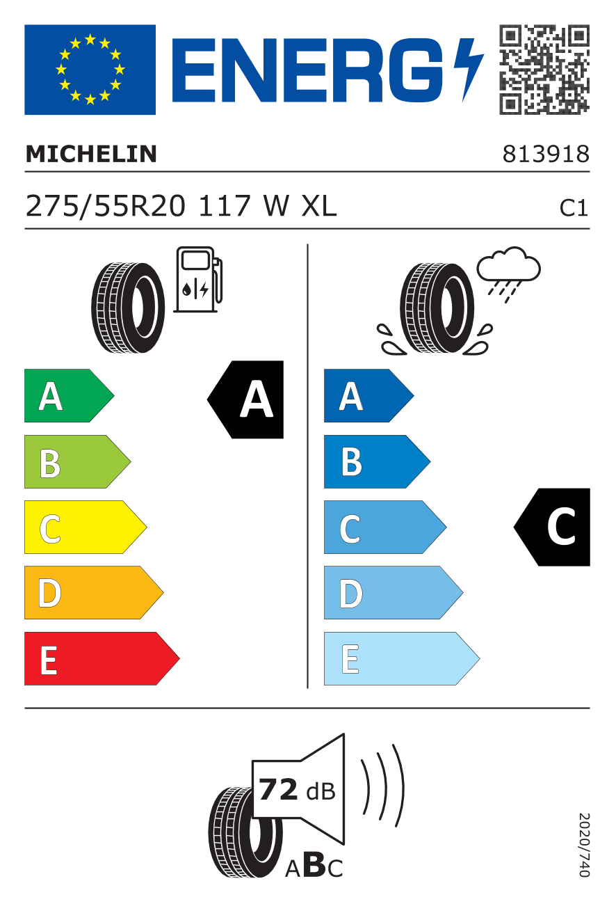 Michelin 275/55R20 117W XL LR Primacy All Season