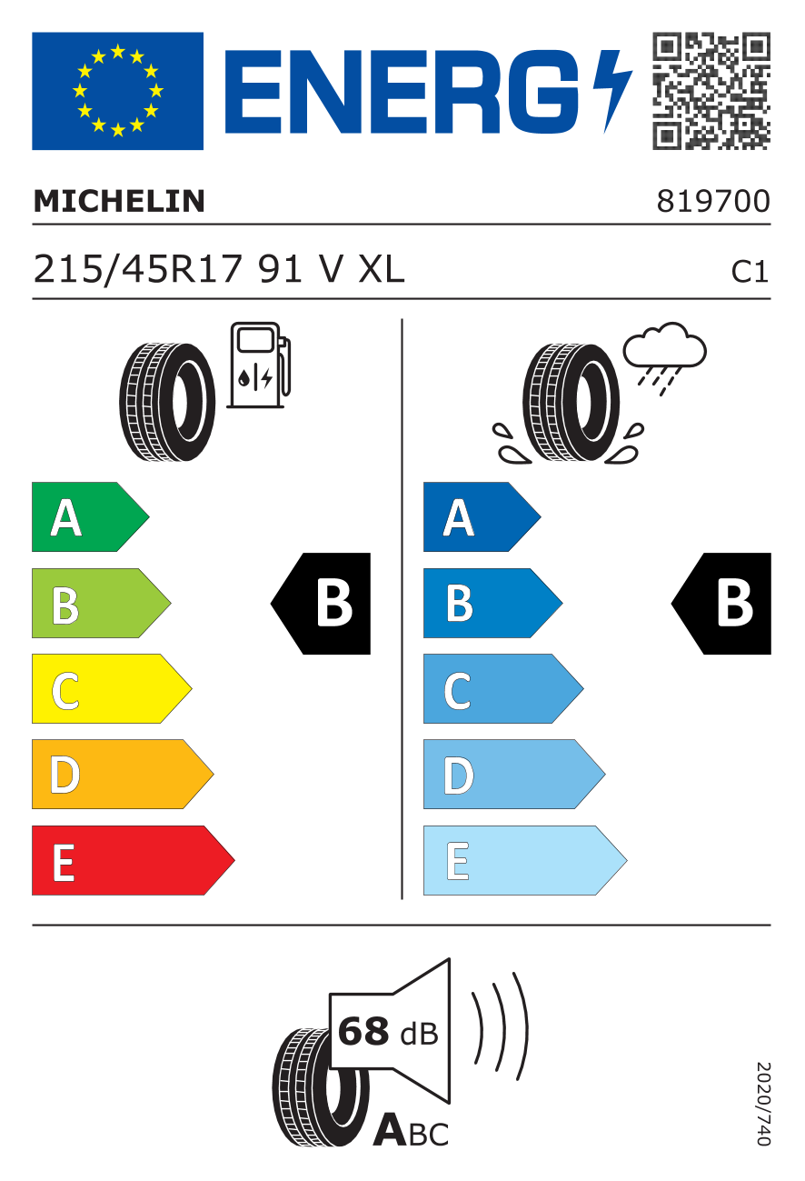 Michelin 215/45R17 91V XL S1 Primacy 4