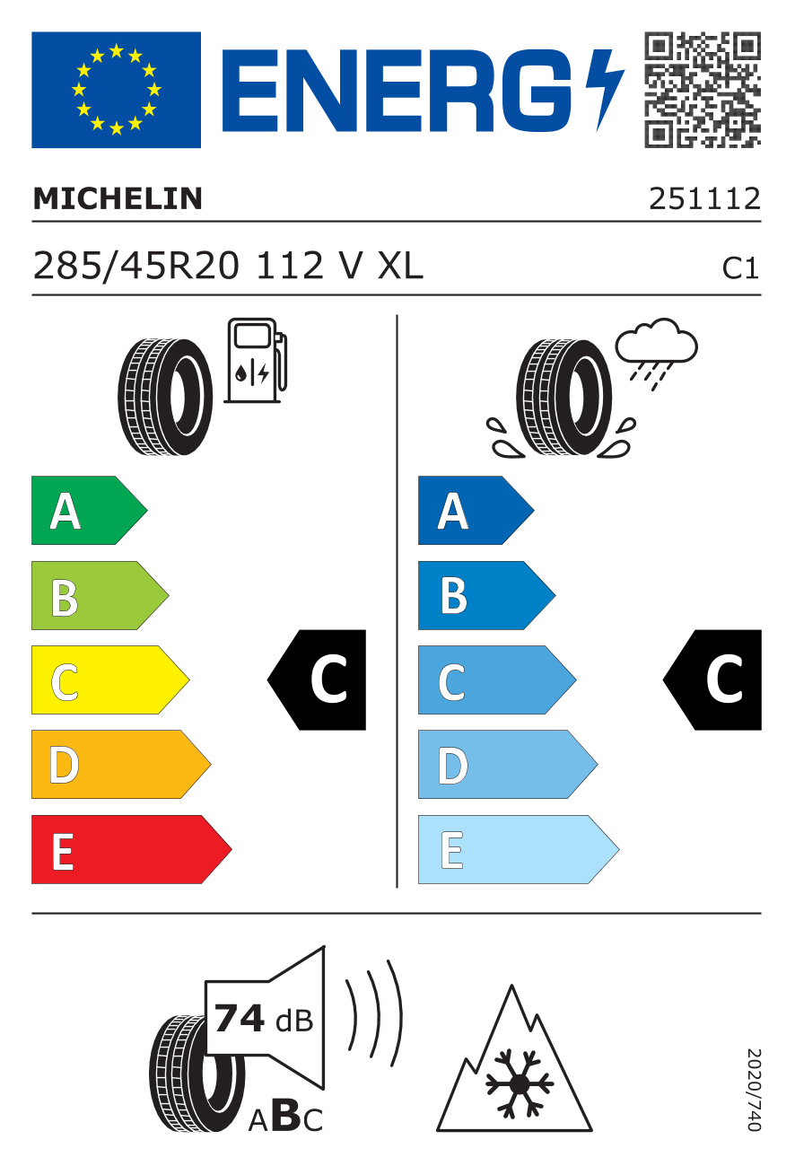 Michelin 285/45R20 112V XL NE0 Pilot Alpin 5 Suv