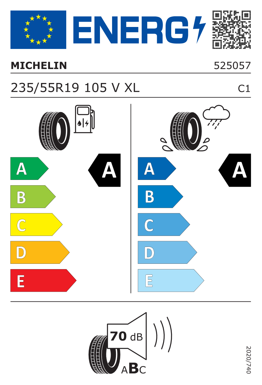 Michelin 235/55R19 105V XL VOL e.Primacy