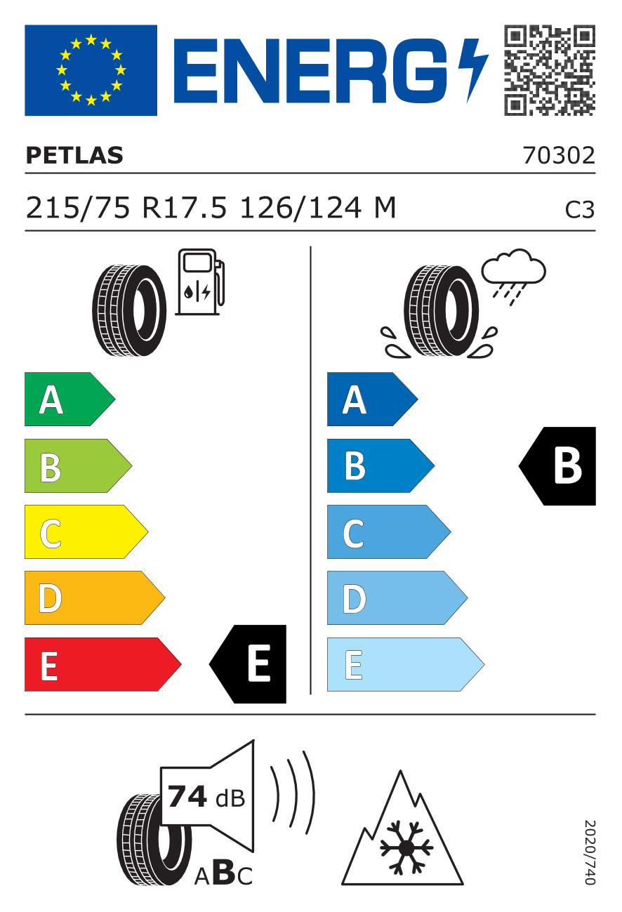 Petlas 215/75R17.5 126/124M M+S RZ-300