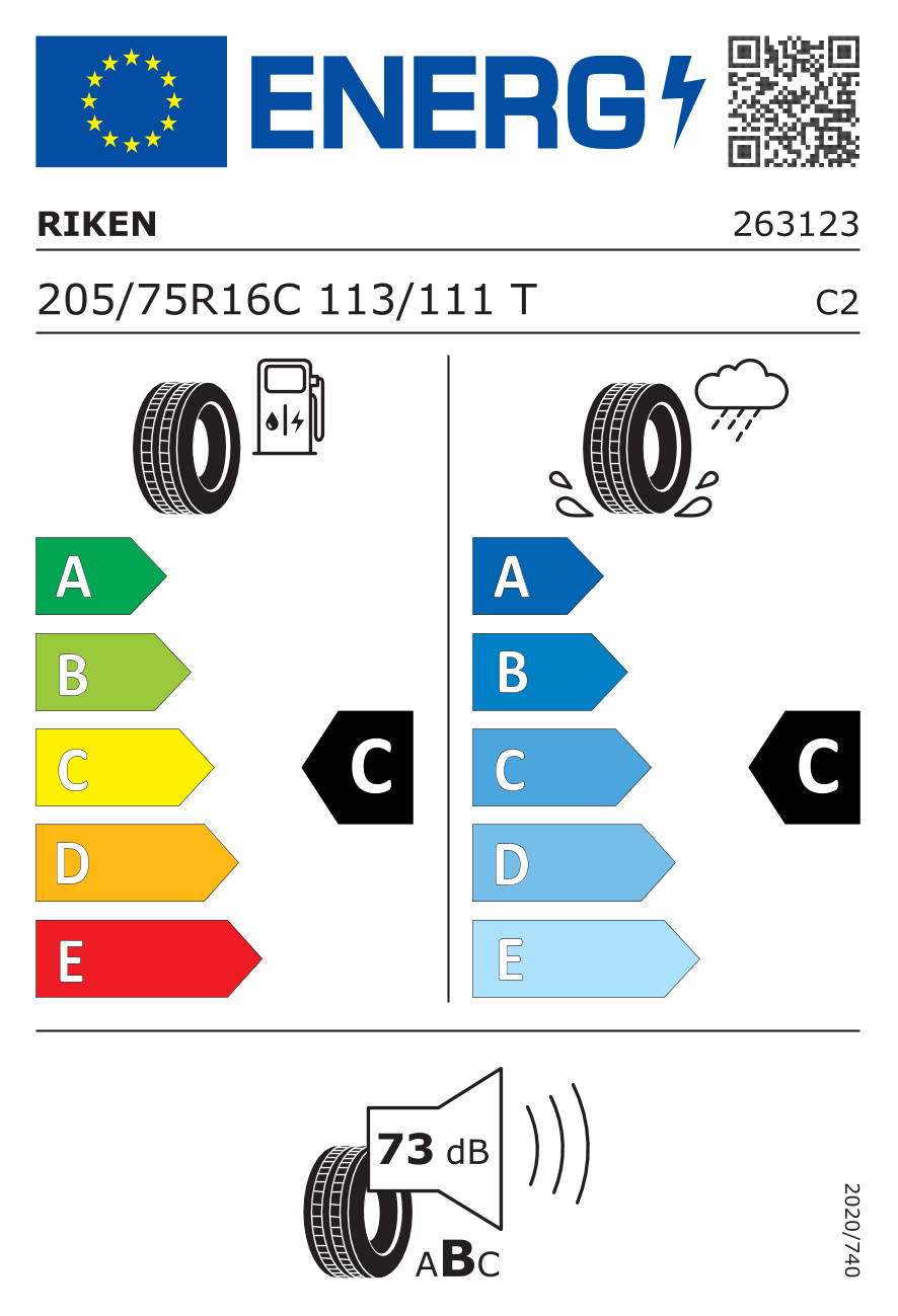 Riken 205/75R16C 113/111T Cargo Speed Evo