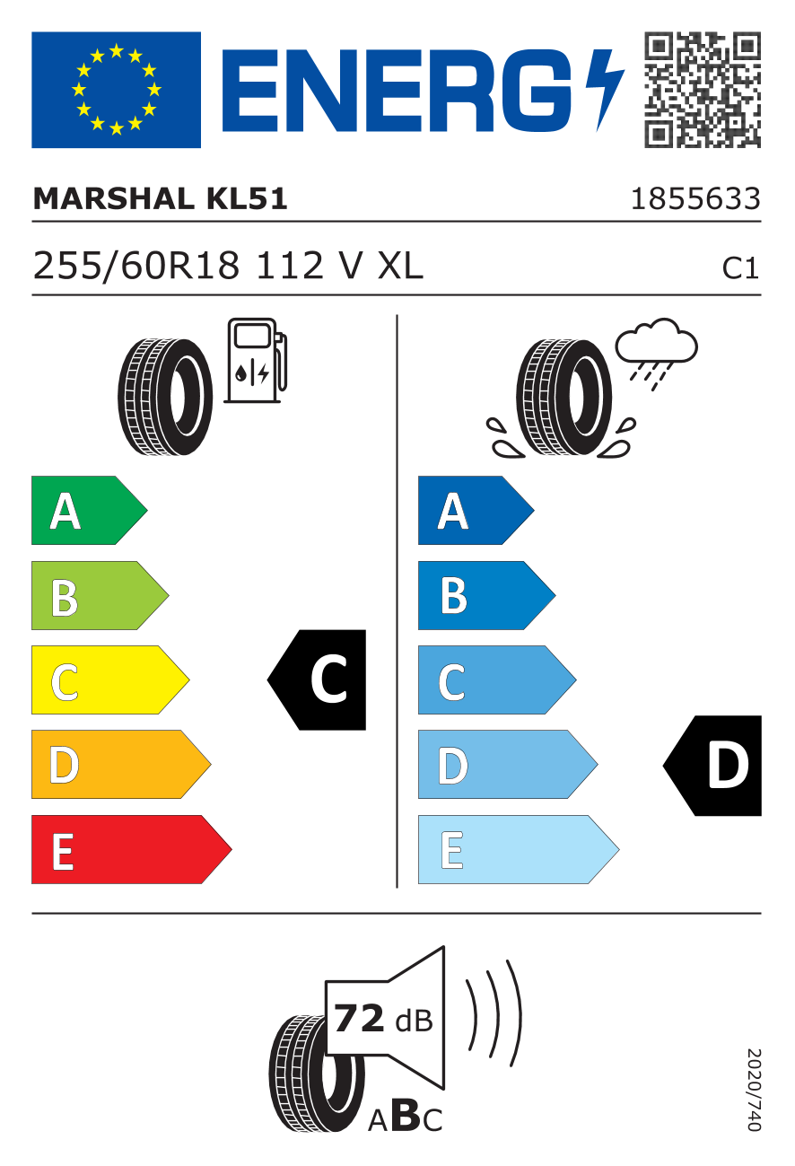 Marshal 255/60R18 112V XL Road Venture APT KL51