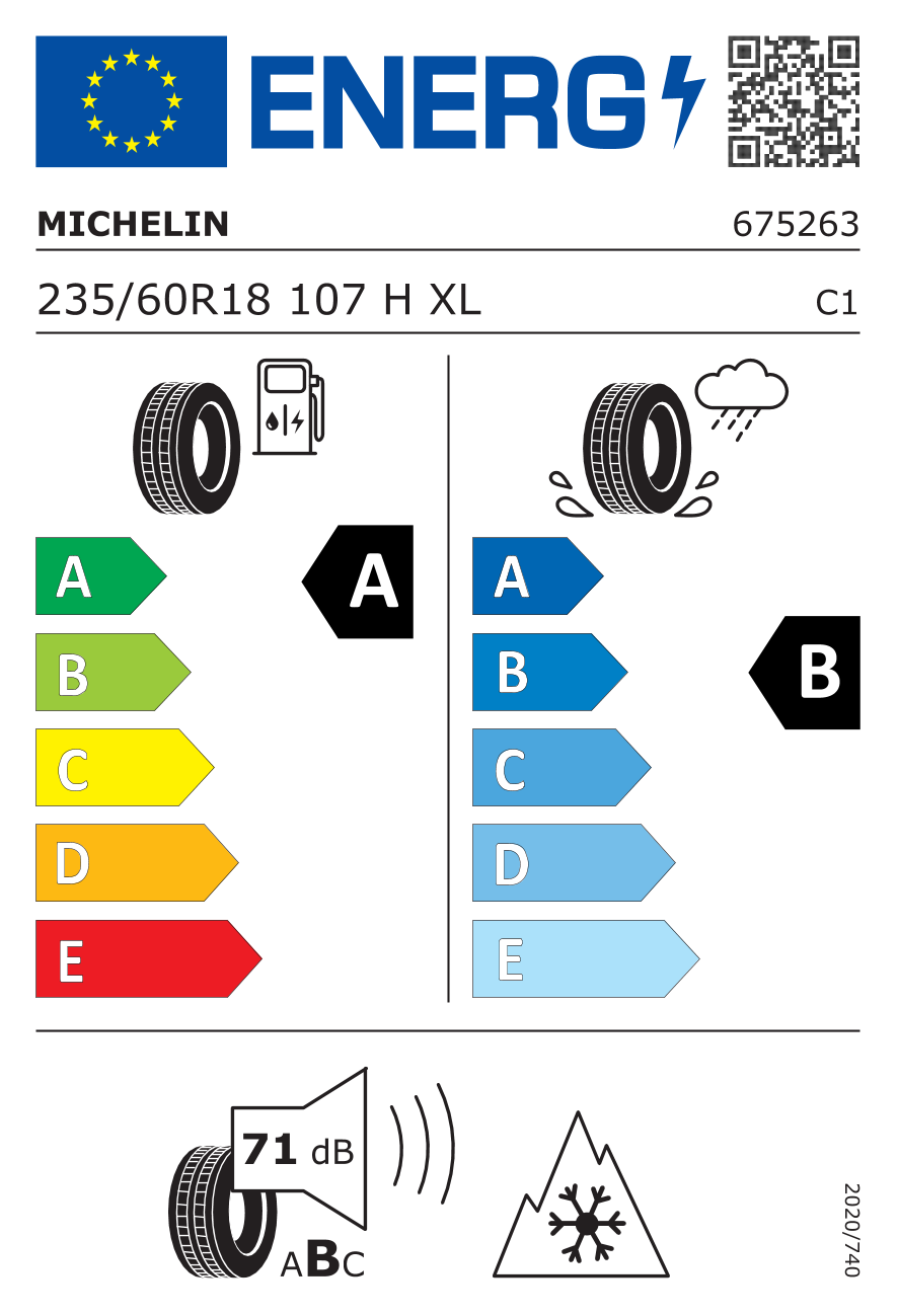 Michelin 235/60R18 107H XL VOL CrossClimate 2