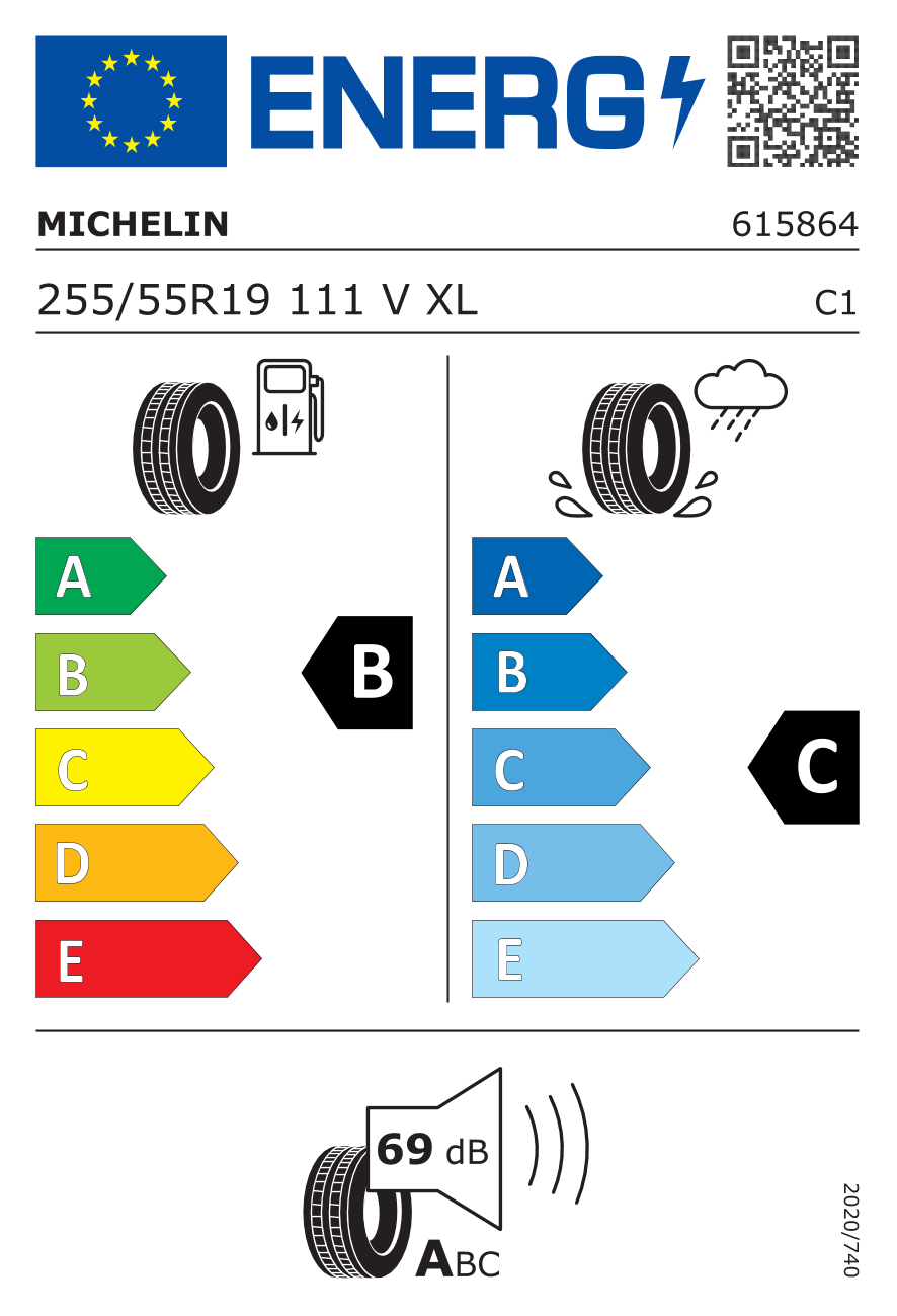 Michelin 255/55R19 111V N0 Pilot Sport A/S 3